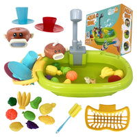 Aqua Sink PLAYIO - Zabawkowy Zlew z Elektryczną Pompką Wodną dla Dzieci od 3 lat
