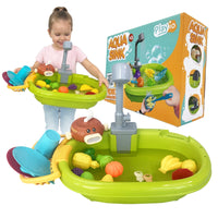 Aqua Sink PLAYIO - Zabawkowy Zlew z Elektryczną Pompką Wodną dla Dzieci od 3 lat