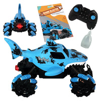Shark Blaster PLAYIO - Auto RC z wyrzutniami wodnymi i efektem mgiełki