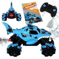 Shark Blaster PLAYIO - Auto RC z wyrzutniami wodnymi i efektem mgiełki