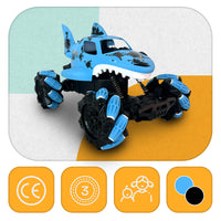 Shark Blaster PLAYIO - Auto RC z wyrzutniami wodnymi i efektem mgiełki