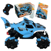 Shark Blaster PLAYIO - Auto RC z wyrzutniami wodnymi i efektem mgiełki