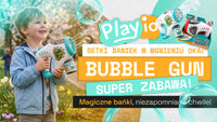 Pistolet do Baniek z Jednorożcem PLAYIO - Mechaniczny Generator Setek Baniek dla Dzieci 3+