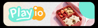 Lunchbox PLAYIO Jednorożec – śniadaniówka z 3 komorami, różowa