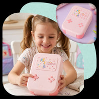 Lunchbox PLAYIO Jednorożec – śniadaniówka z 3 komorami, różowa