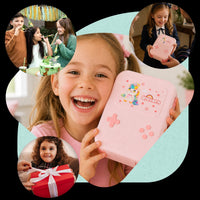 Lunchbox PLAYIO Jednorożec – śniadaniówka z 3 komorami, różowa