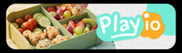 Lunchbox dla dzieci PLAYIO Dinozaur – 3 komory, zielony