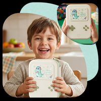 Lunchbox dla dzieci PLAYIO Dinozaur – 3 komory, zielony