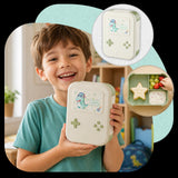 Lunchbox dla dzieci PLAYIO Dinozaur – 3 komory, zielony