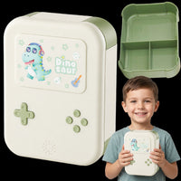 Lunchbox dla dzieci PLAYIO Dinozaur – 3 komory, zielony