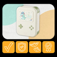 Lunchbox dla dzieci PLAYIO Dinozaur – 3 komory, zielony