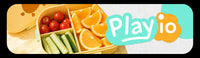 Lunchbox dla dzieci PLAYIO – żółty z króliczkiem