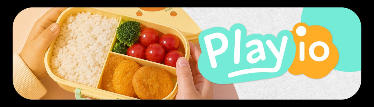 Lunchbox dla dzieci PLAYIO – żółty z króliczkiem