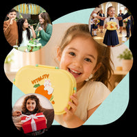 Lunchbox dla dzieci PLAYIO – żółty z króliczkiem