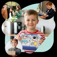 Lunchbox PLAYIO Astronauta – śniadaniówka 3 komory ze stali