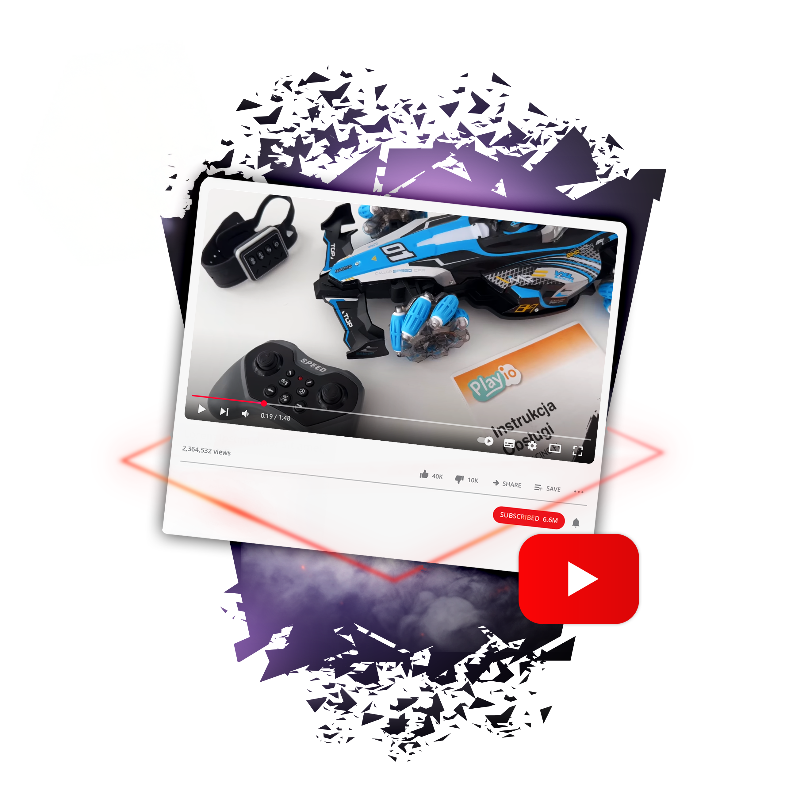 F1 TURBO DRIFT – Auto do Driftu Sterowane Gestami + 2 Piloty sterowania