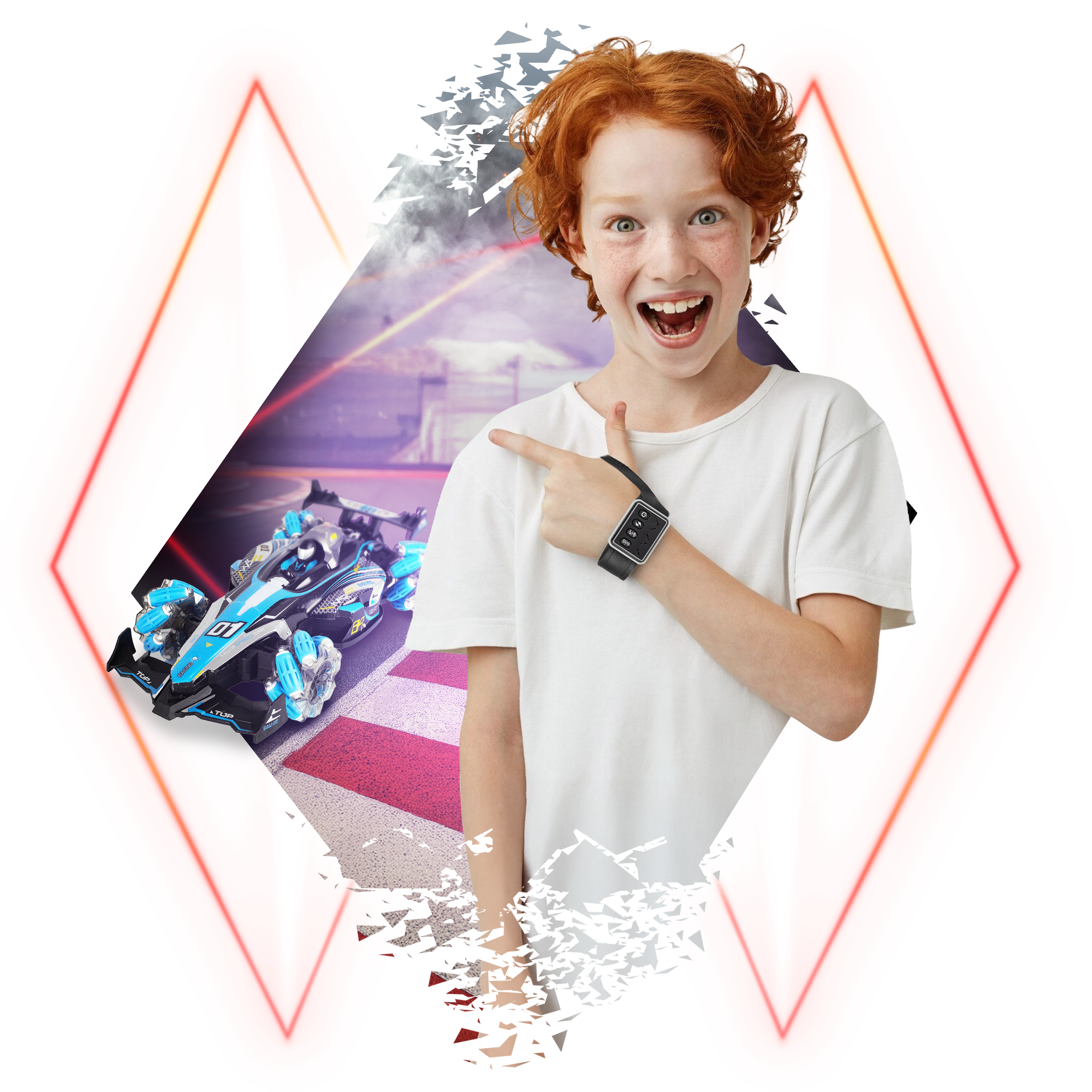 F1 TURBO DRIFT – Auto do Driftu Sterowane Gestami + 2 Piloty sterowania