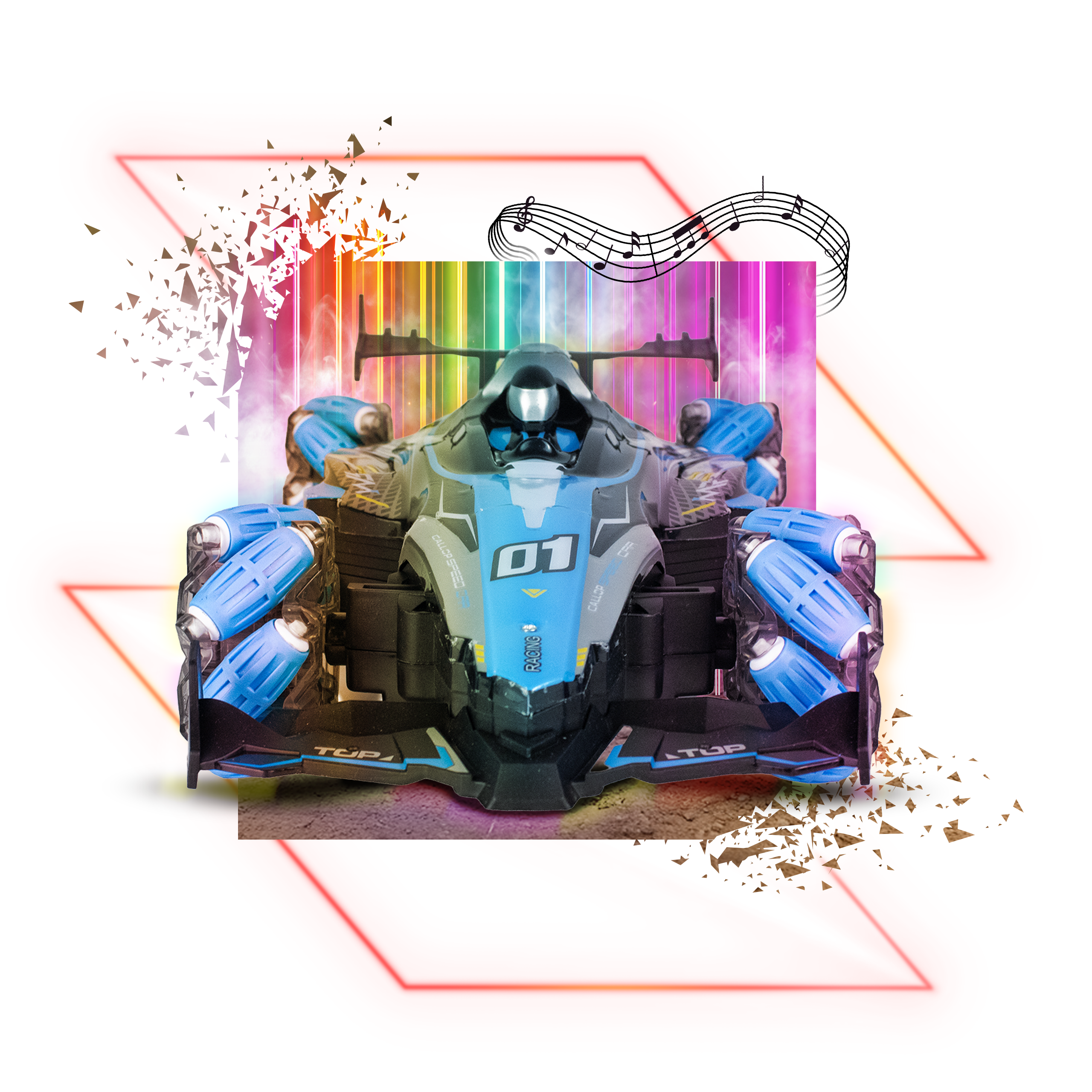 F1 TURBO DRIFT – Auto do Driftu Sterowane Gestami + 2 Piloty sterowania