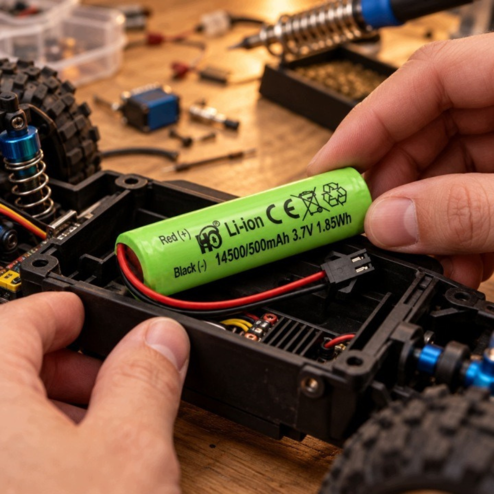 Akumulator Li-ion 14500 500 mAh 3.7 V do aut zdalnie sterowanych PLAYIO