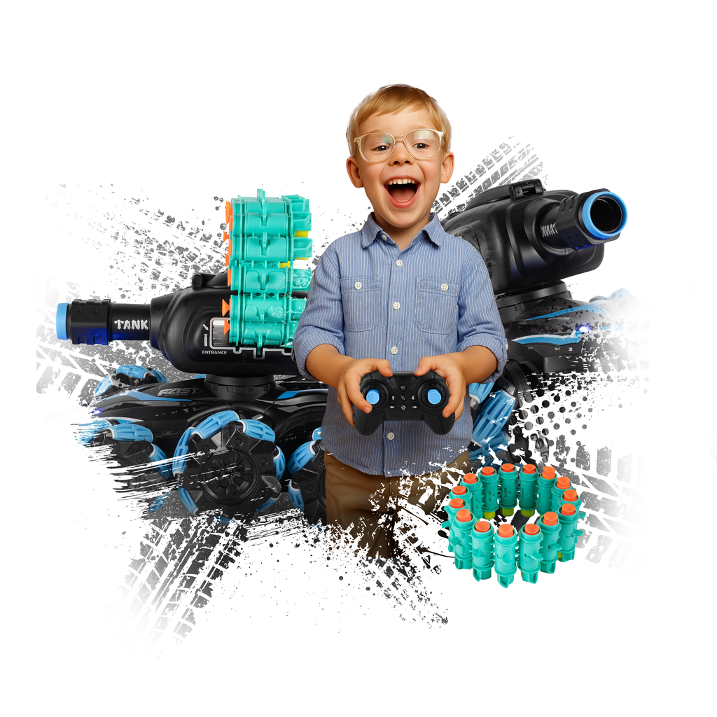 Auto RC z Wyrzutnią Lotek i Driftem 360 - Blaster Racer