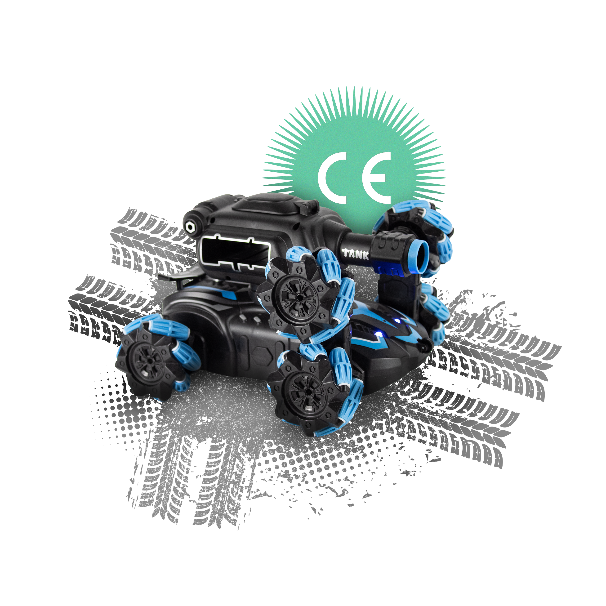 Auto RC z Wyrzutnią Lotek i Driftem 360 - Blaster Racer