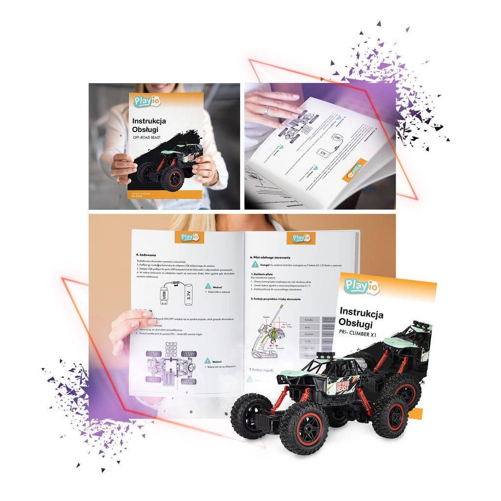 OFF ROAD BEAST – Samochód Zdalnie Sterowany z Dymem i LED