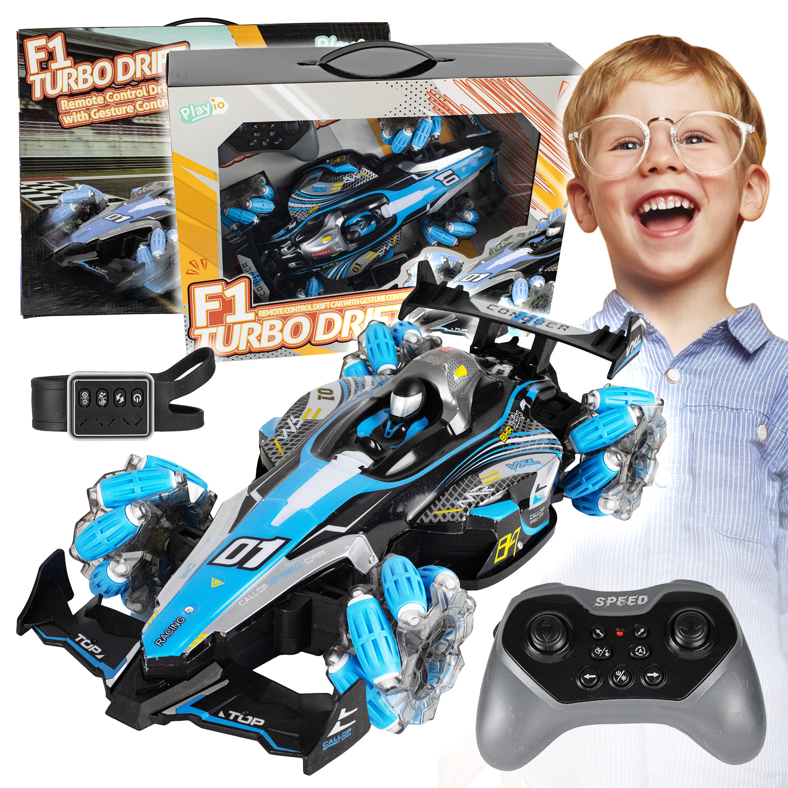 F1 TURBO DRIFT – Auto do Driftu Sterowane Gestami + 2 Piloty sterowania