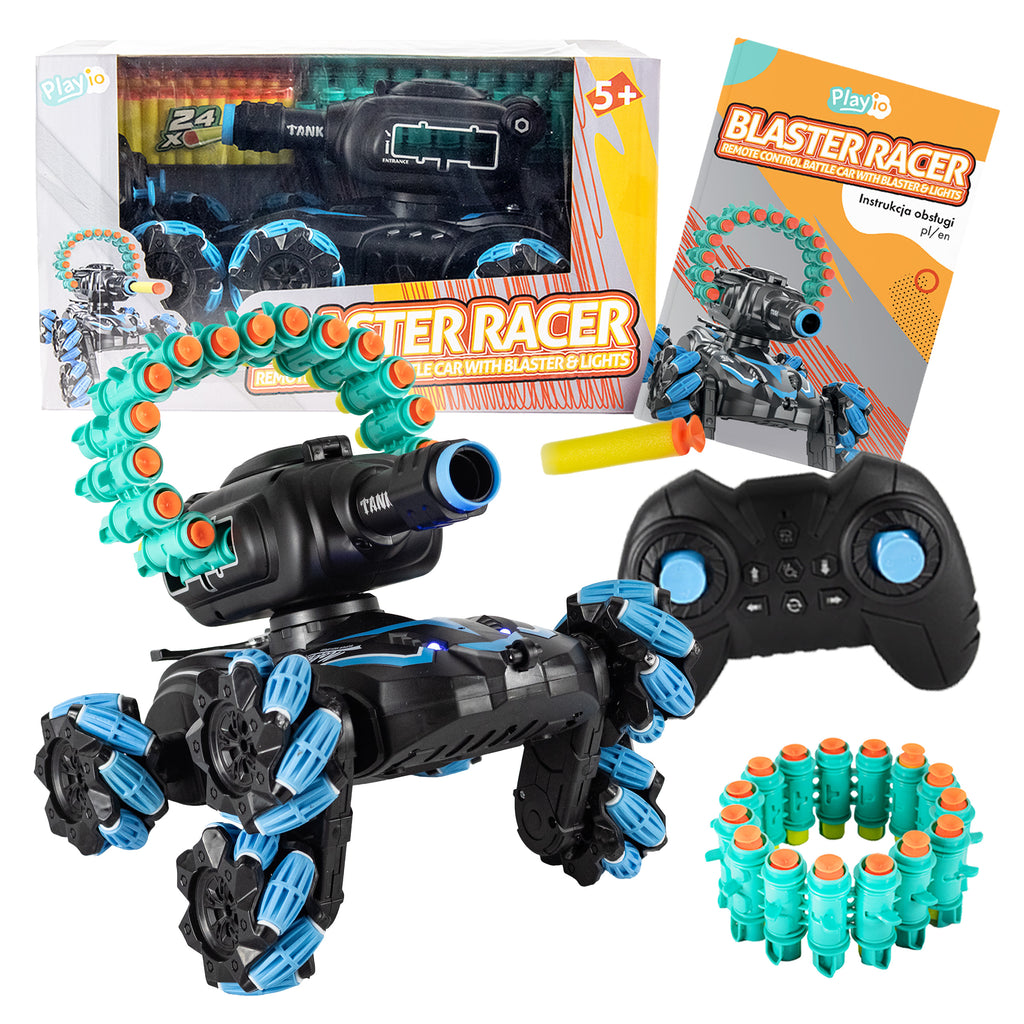 Auto RC z Wyrzutnią Lotek i Driftem 360 - Blaster Racer