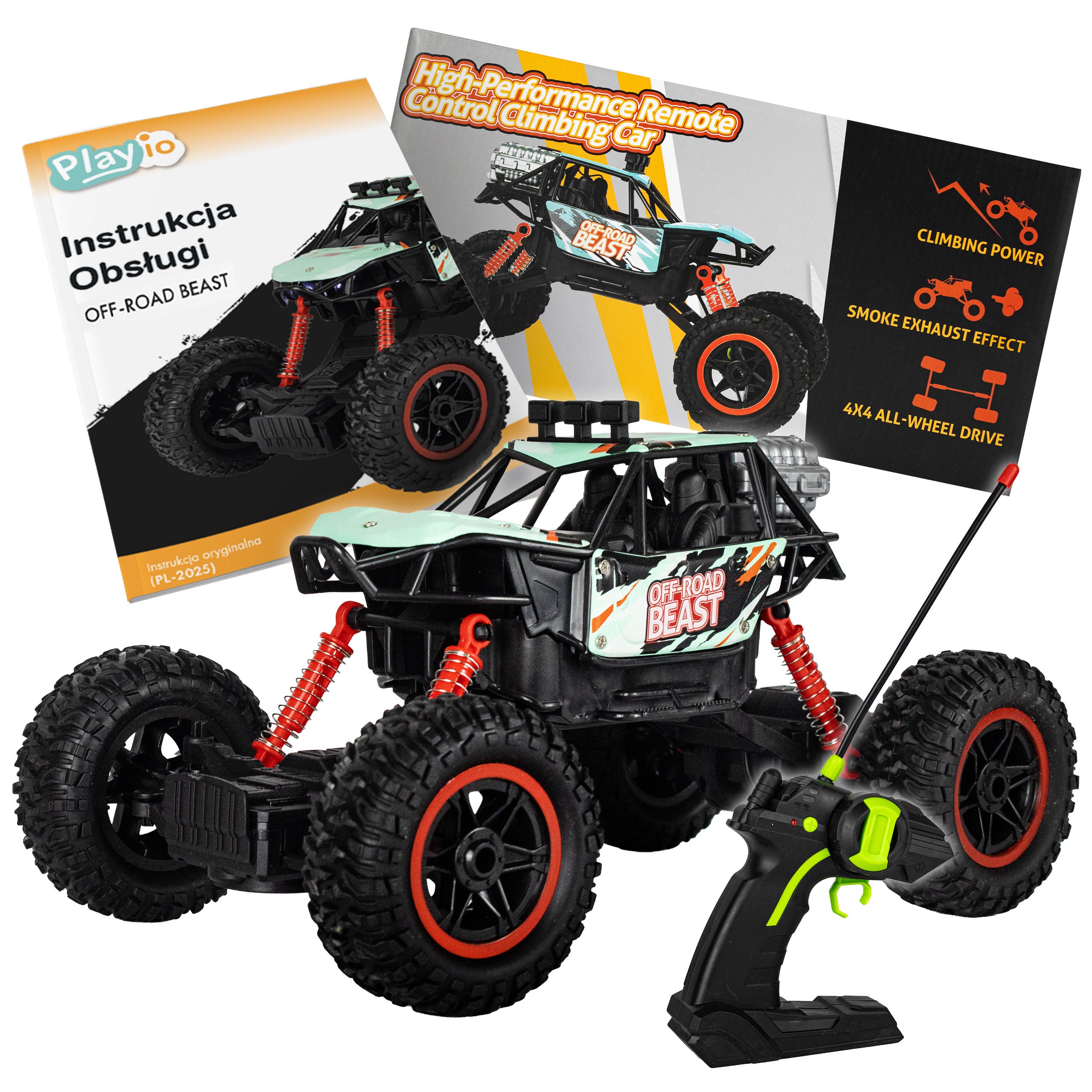 OFF ROAD BEAST – Samochód Zdalnie Sterowany z Dymem i LED